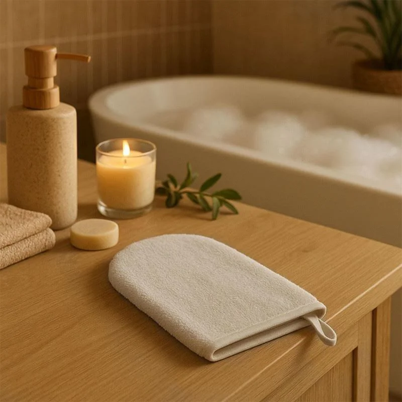 Manusa pentru baie din bambus BabyOno Natural Bamboo Beige foto