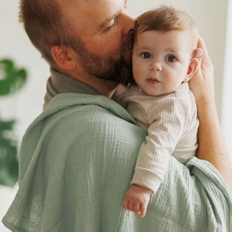 Набор муслиновых пелёнок BabyOno Mint, 3 шт. foto