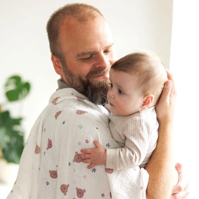 Набор муслиновых пелёнок BabyOno Purple, 3 шт. foto