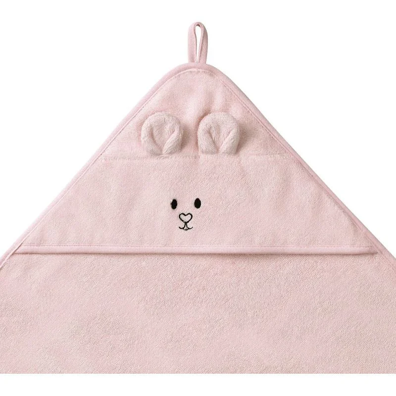 Prosop de baie din bambus cu gluga BabyOno Pink, 100x100 cm foto