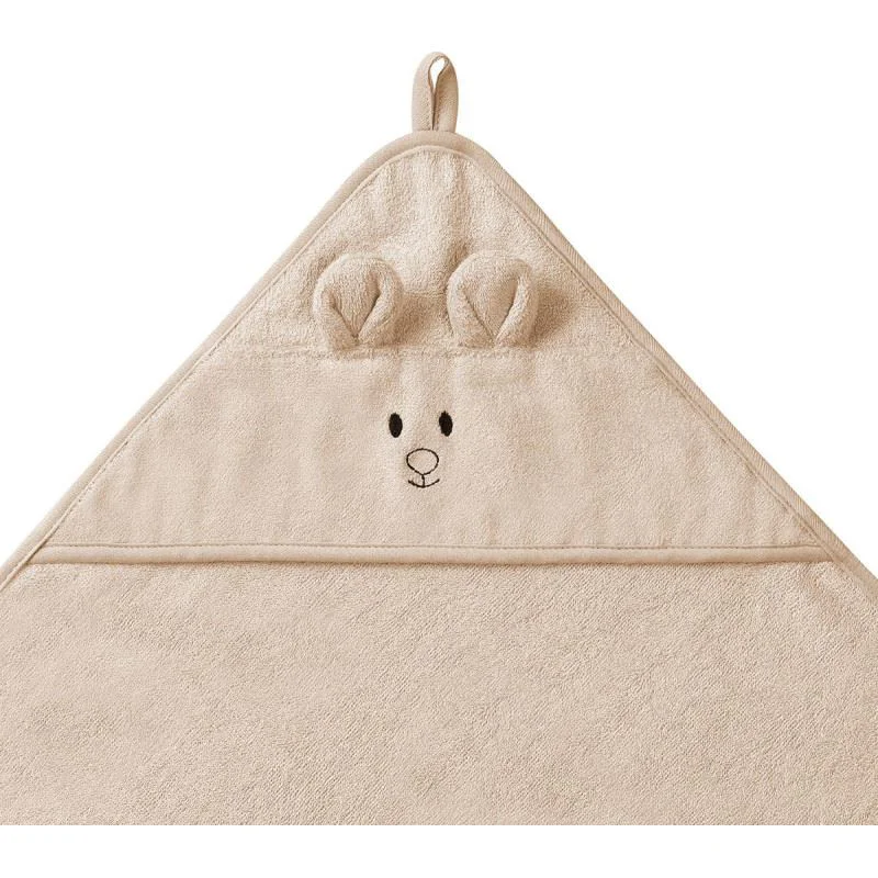 Бамбуковое банное полотенце с капюшоном BabyOno Brown, 100x100 см foto