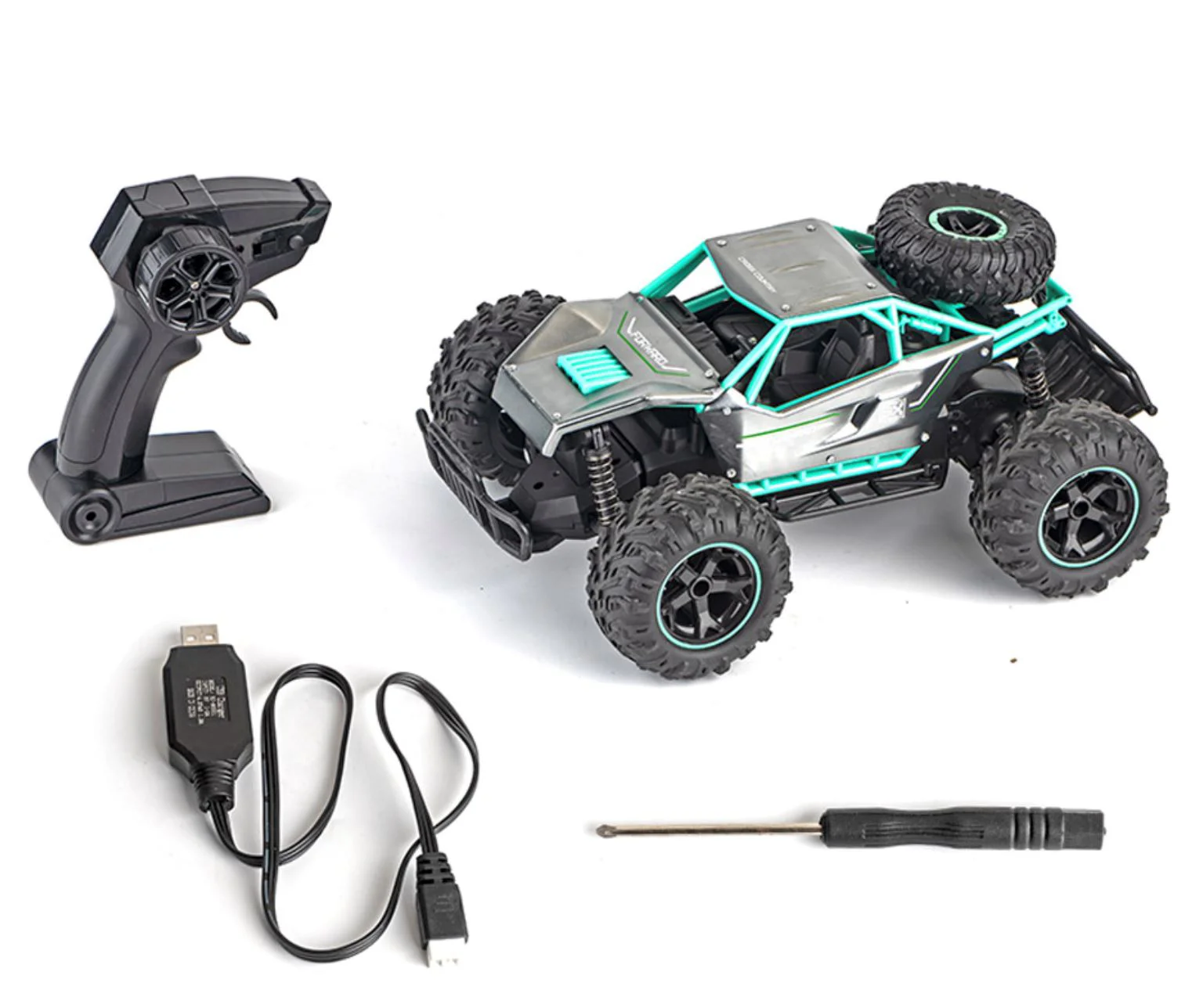 Masina cu telecomanda Sprint 4x4 Off Road, viteza, acumulator, Verde foto