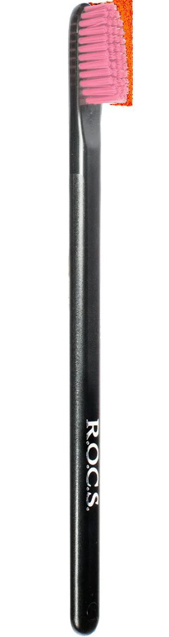 Зубная щётка ROCS Black Edition Medium foto