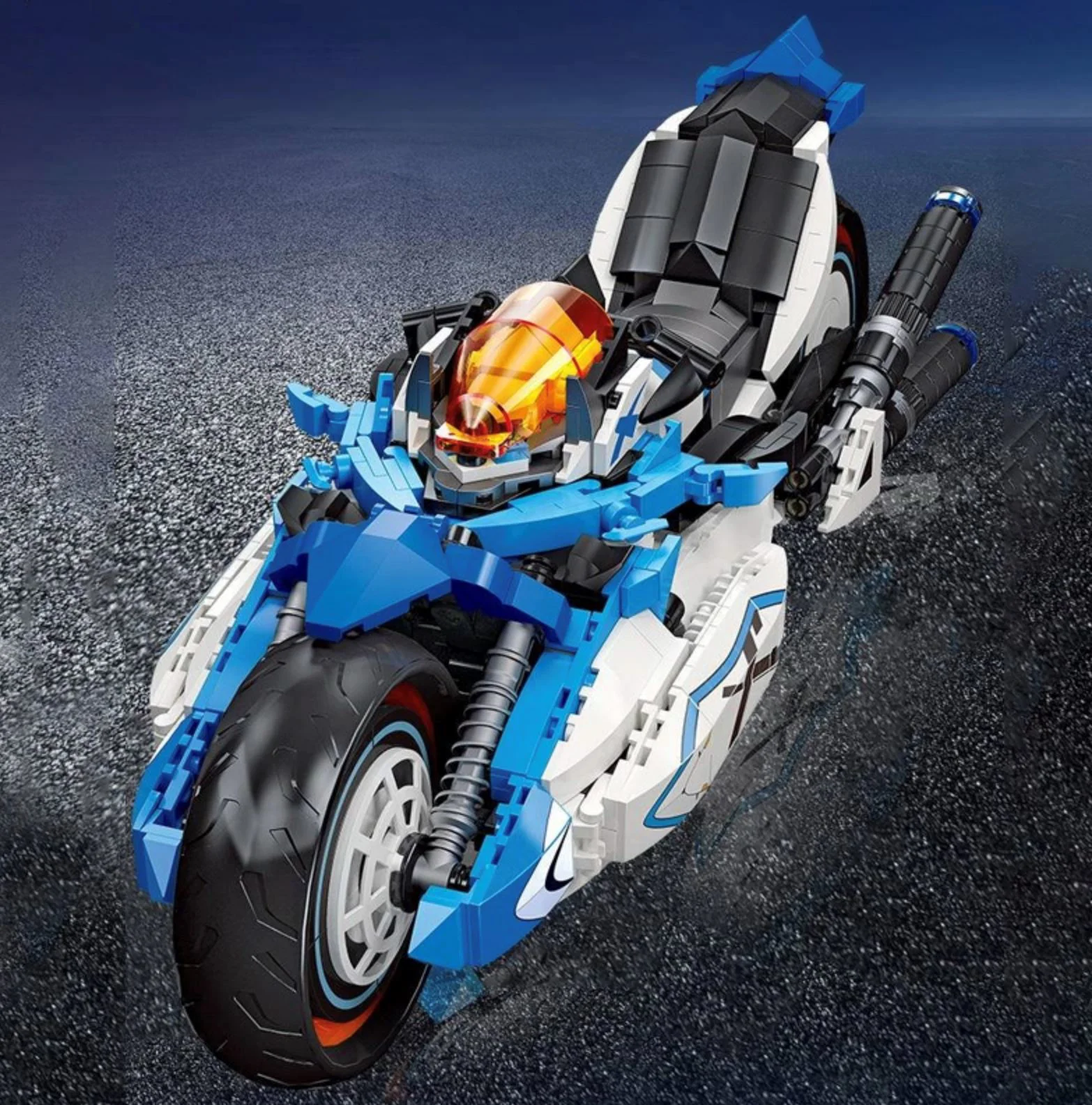 Set de constructie Jie Star Motocicleta Cyberangel, 1230 el. foto
