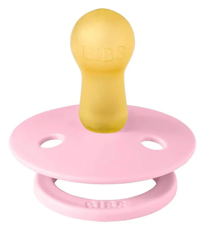 Set 2 suzete rotunde din latex BIBS Studio Colour Baby Pink Coral mix (6-18 luni) foto