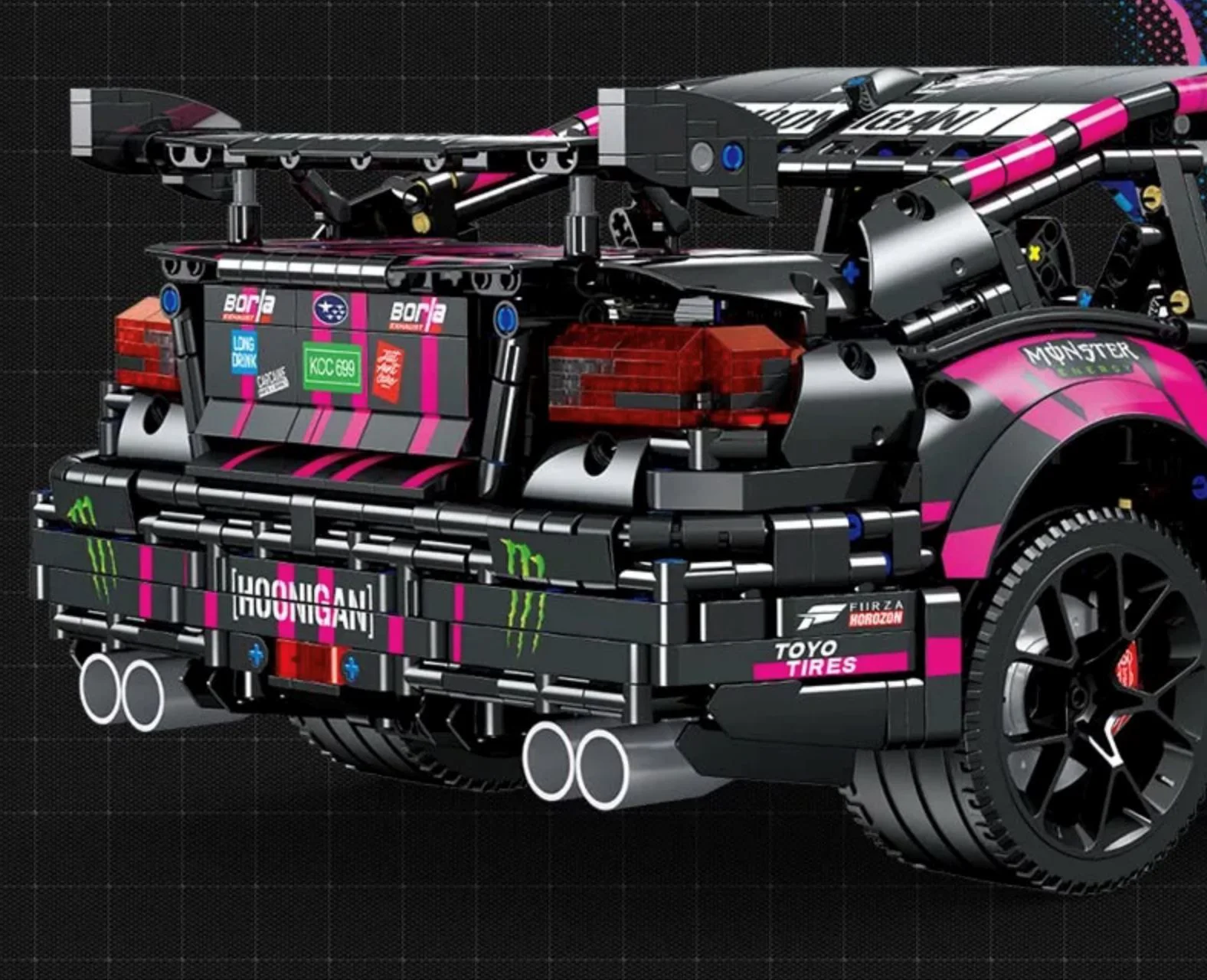Set de constructie Jie Star Masina cu telecomanda 1:8, Racing multicolora, 2978 el. foto