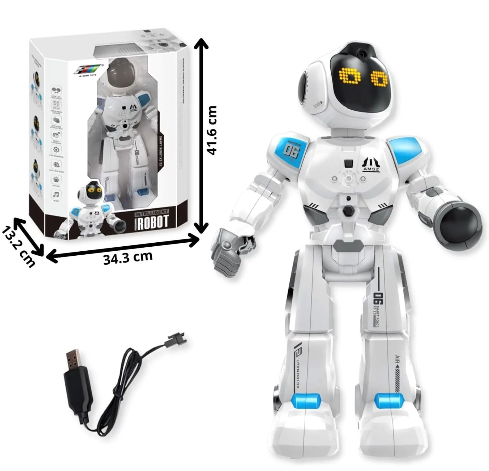 Интерактивная игрушка Le Neng Toys Интеллектуальный робот с пультом, 38 см foto