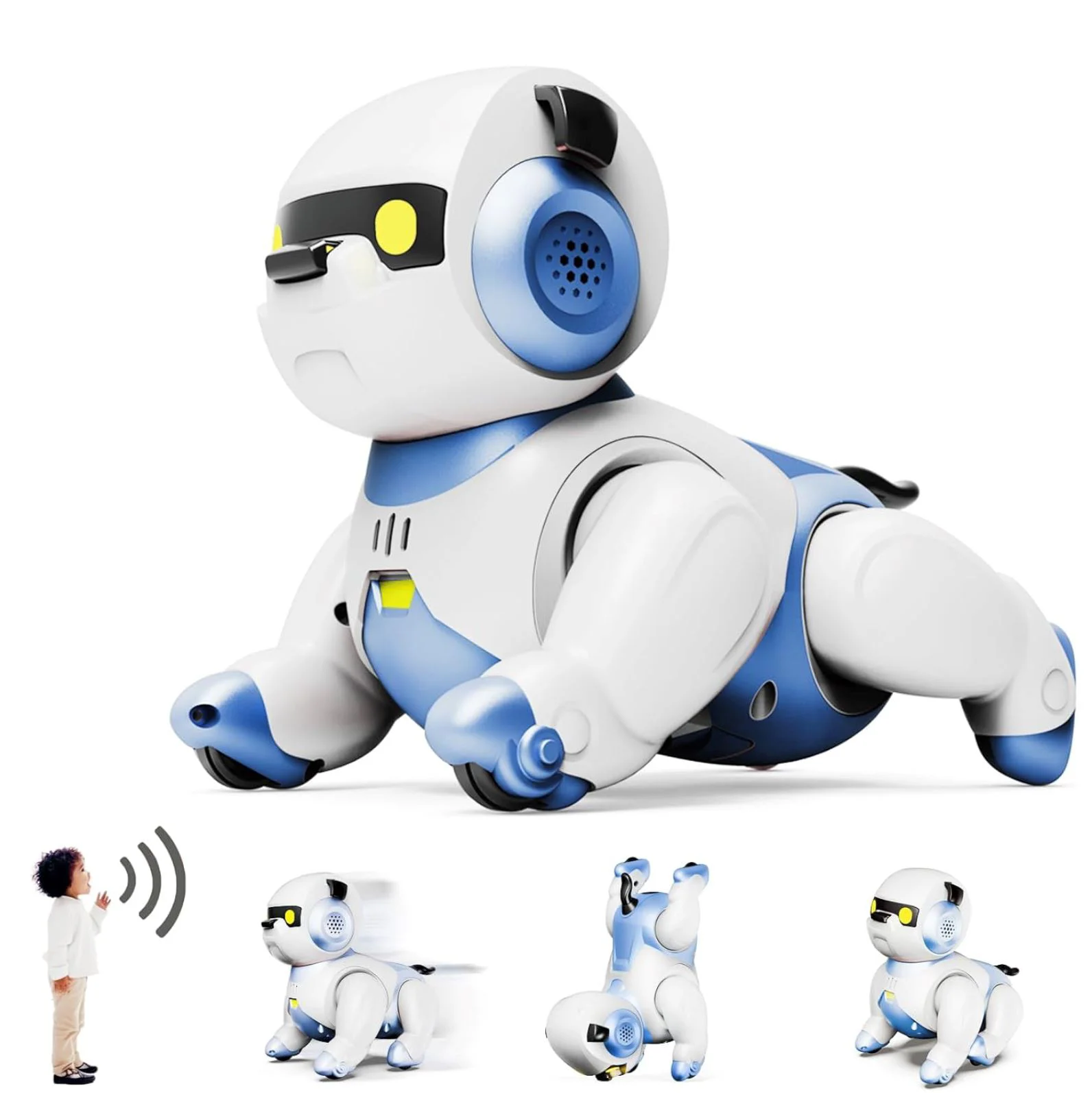 Jucarie interactiva Ahead Toys Robot Caine cu control vocal foto