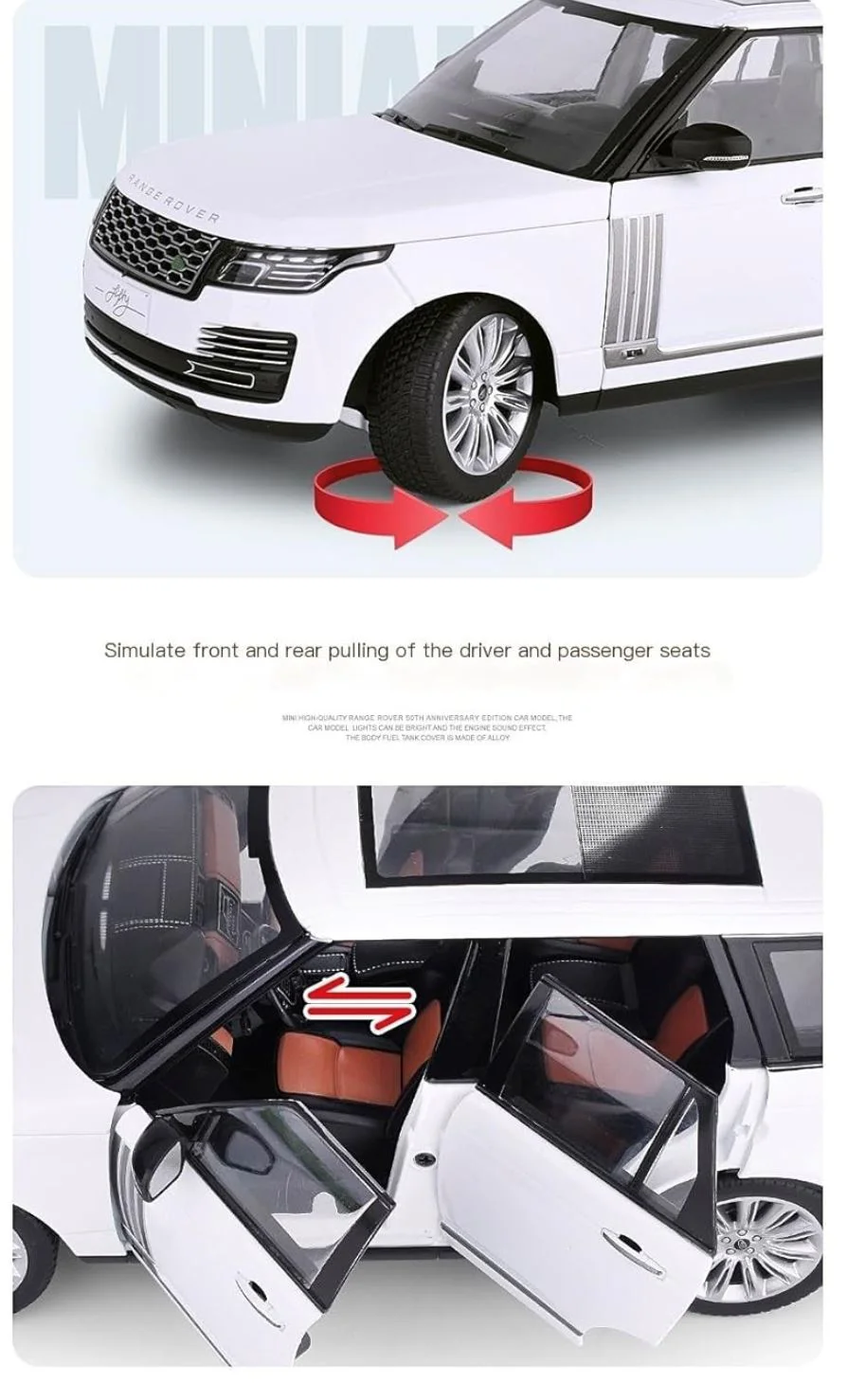 Macheta auto Range Rover din metal cu sunete si lumini, 1:18 foto