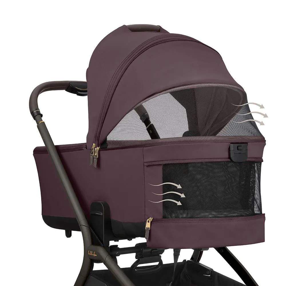Carucior 2 in 1 KikkaBoo Goya Platinum Merlot foto