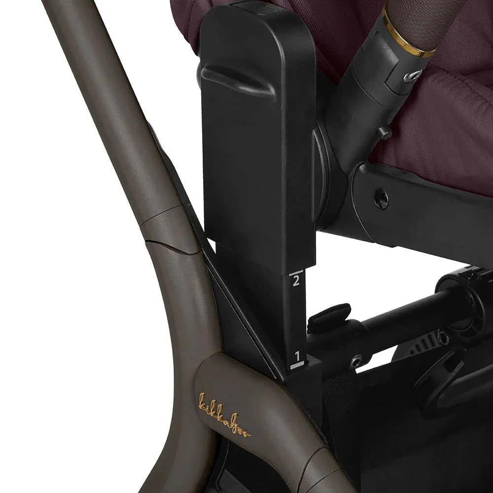 Carucior 2 in 1 KikkaBoo Goya Platinum Merlot foto