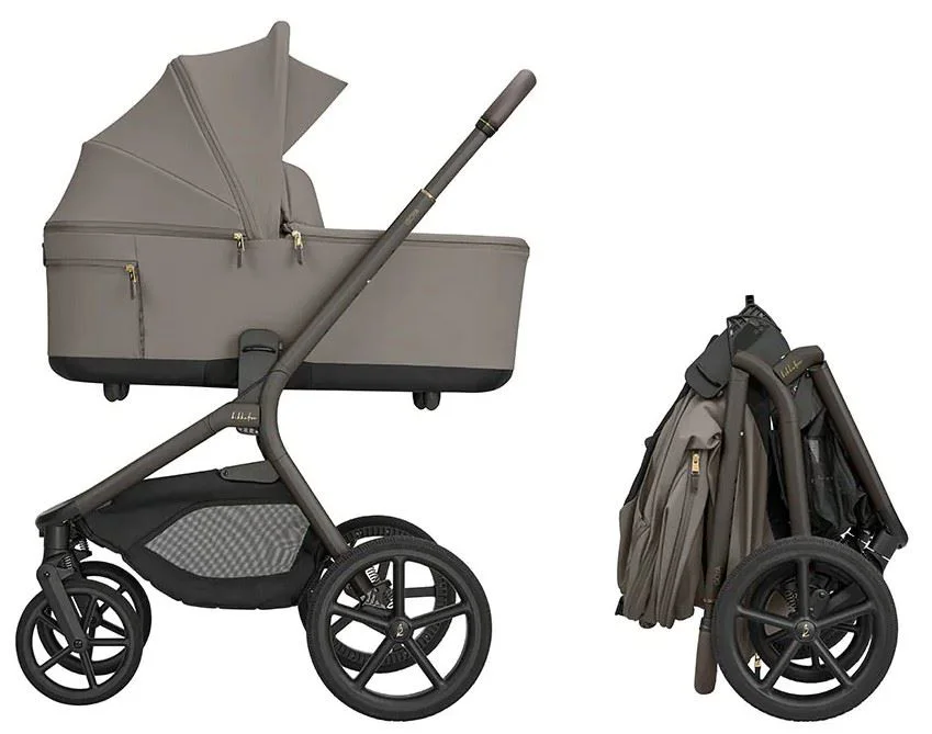 Carucior 2 in 1 KikkaBoo Goya Platinum Mocca foto