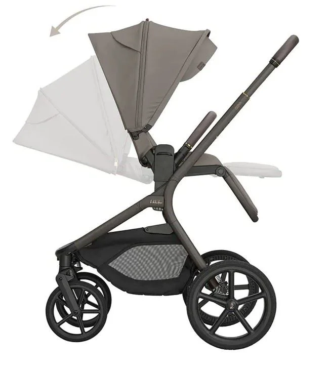 Carucior 2 in 1 KikkaBoo Goya Platinum Mocca foto