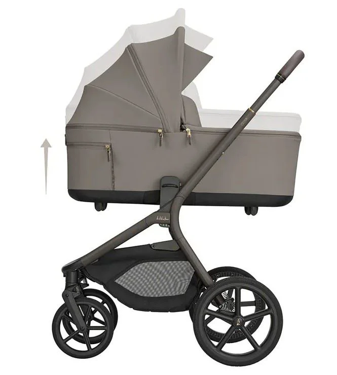 Carucior 2 in 1 KikkaBoo Goya Platinum Mocca foto