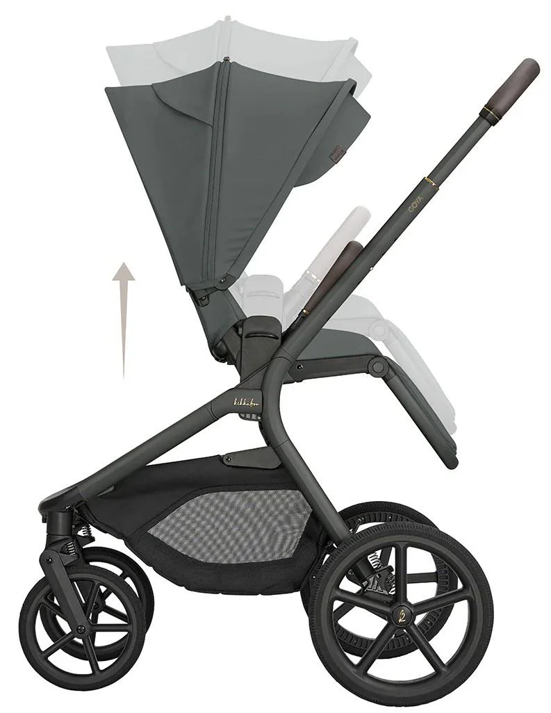 Carucior 2 in 1 KikkaBoo Goya Platinum Olive foto