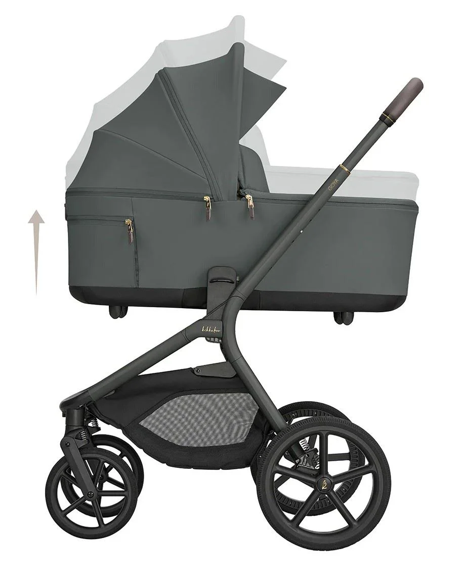 Carucior 2 in 1 KikkaBoo Goya Platinum Olive foto