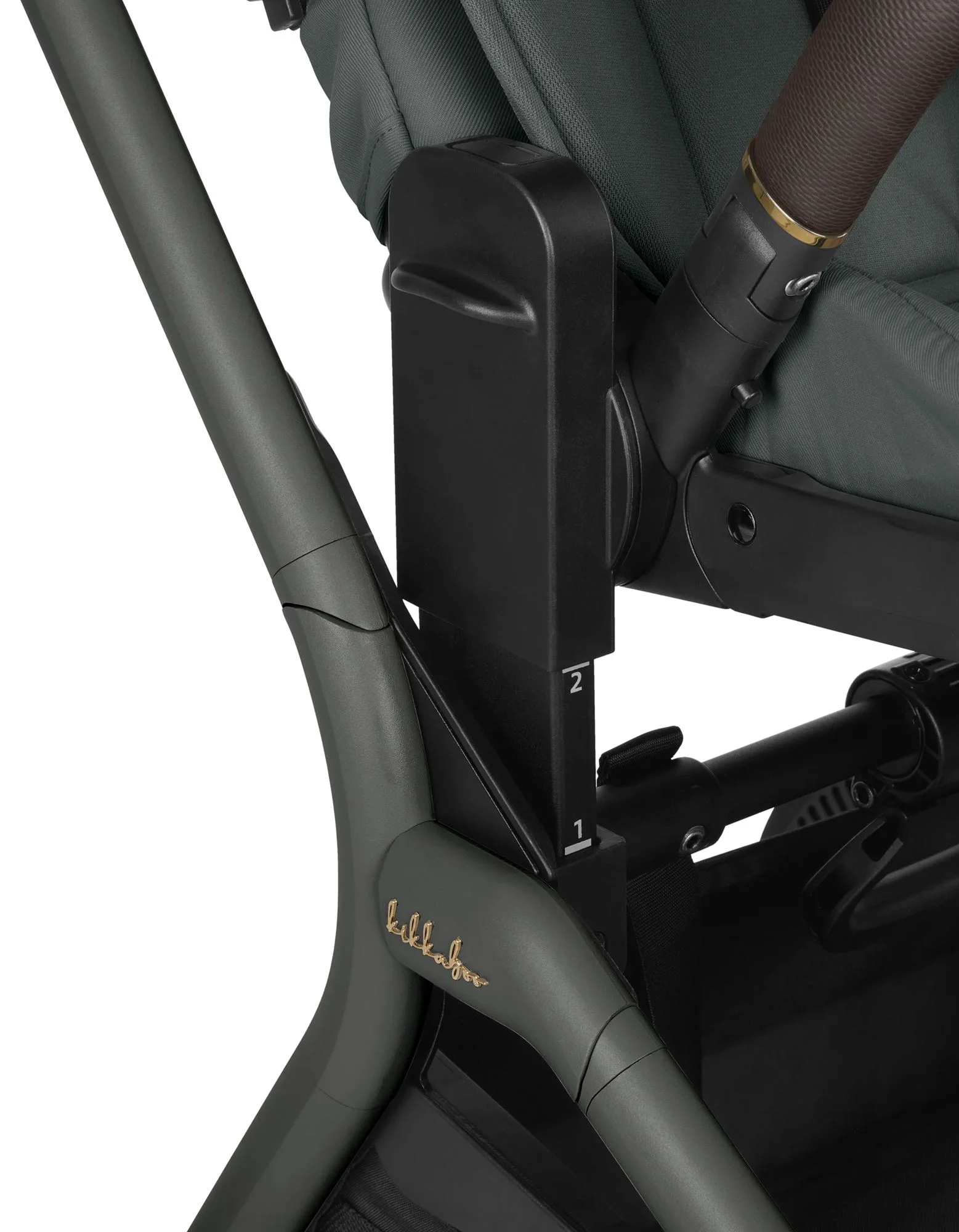 Carucior 2 in 1 KikkaBoo Goya Platinum Olive foto