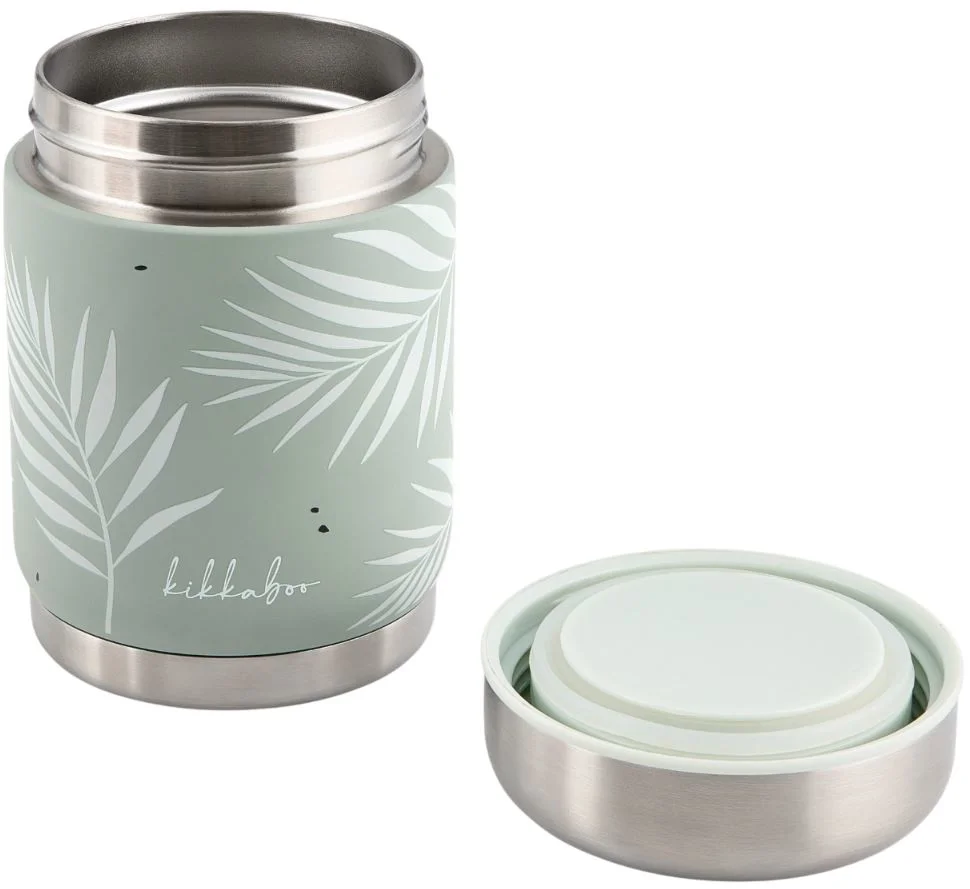 Termos pentru mancare KikkaBoo Flora Sage, 400 ml foto