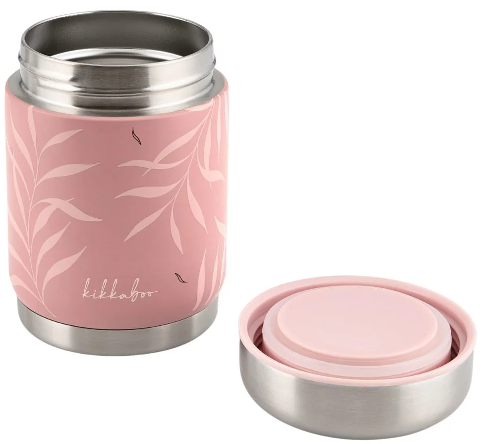 Termos pentru mancare KikkaBoo Flora Blush, 400 ml foto