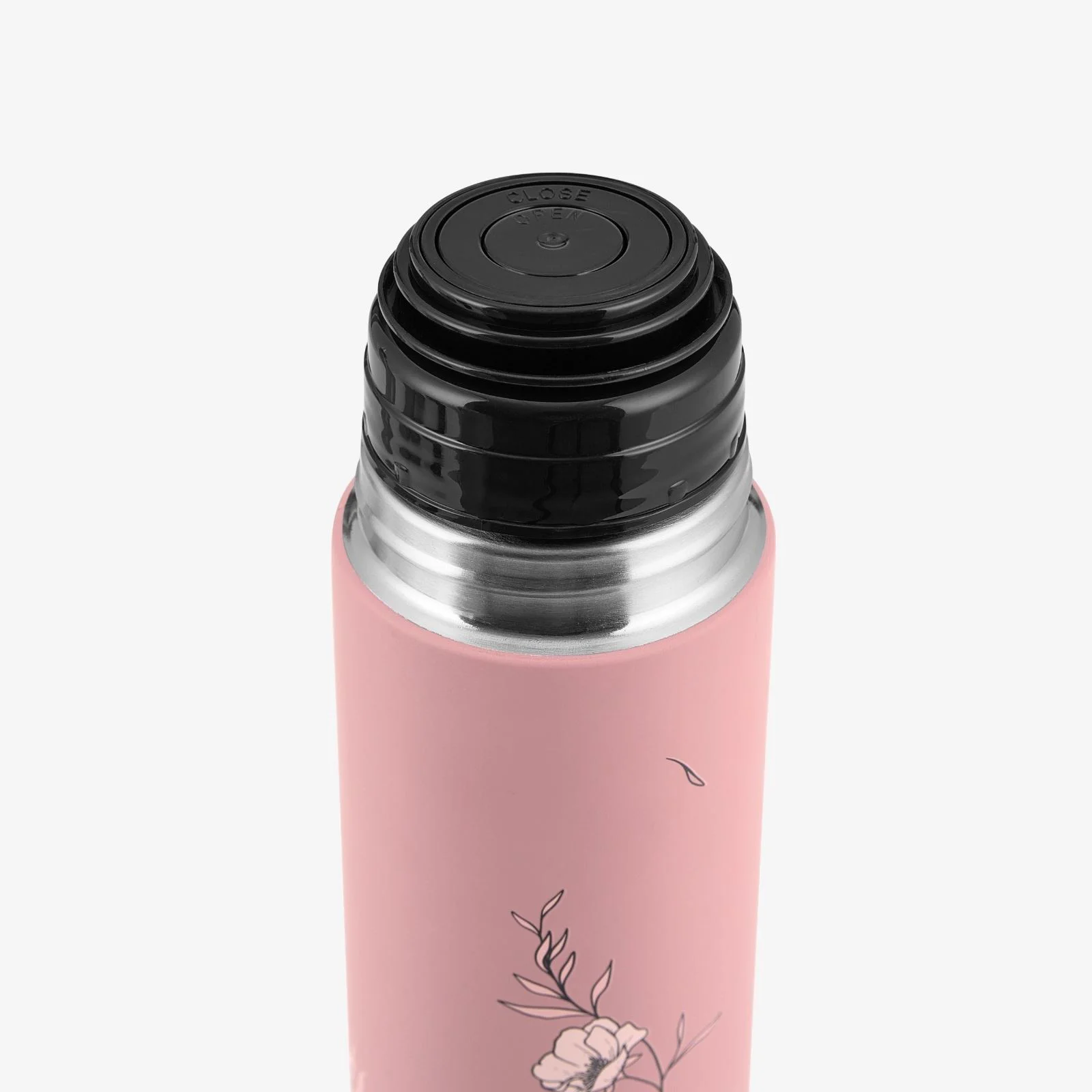 Термос из нержавеющей стали KikkaBoo Flora Blush, 500 мл foto