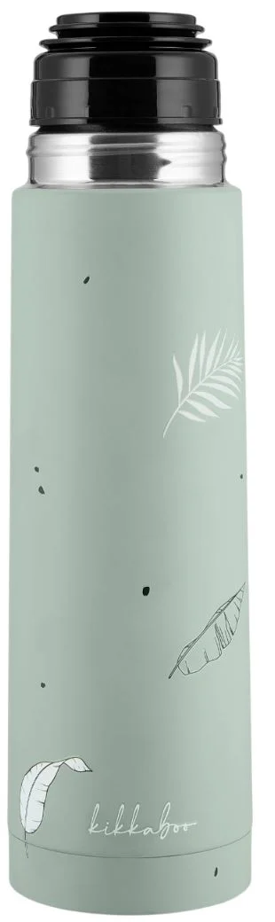 Termos din otel inoxidabil KikkaBoo Flora Sage, 500 ml foto
