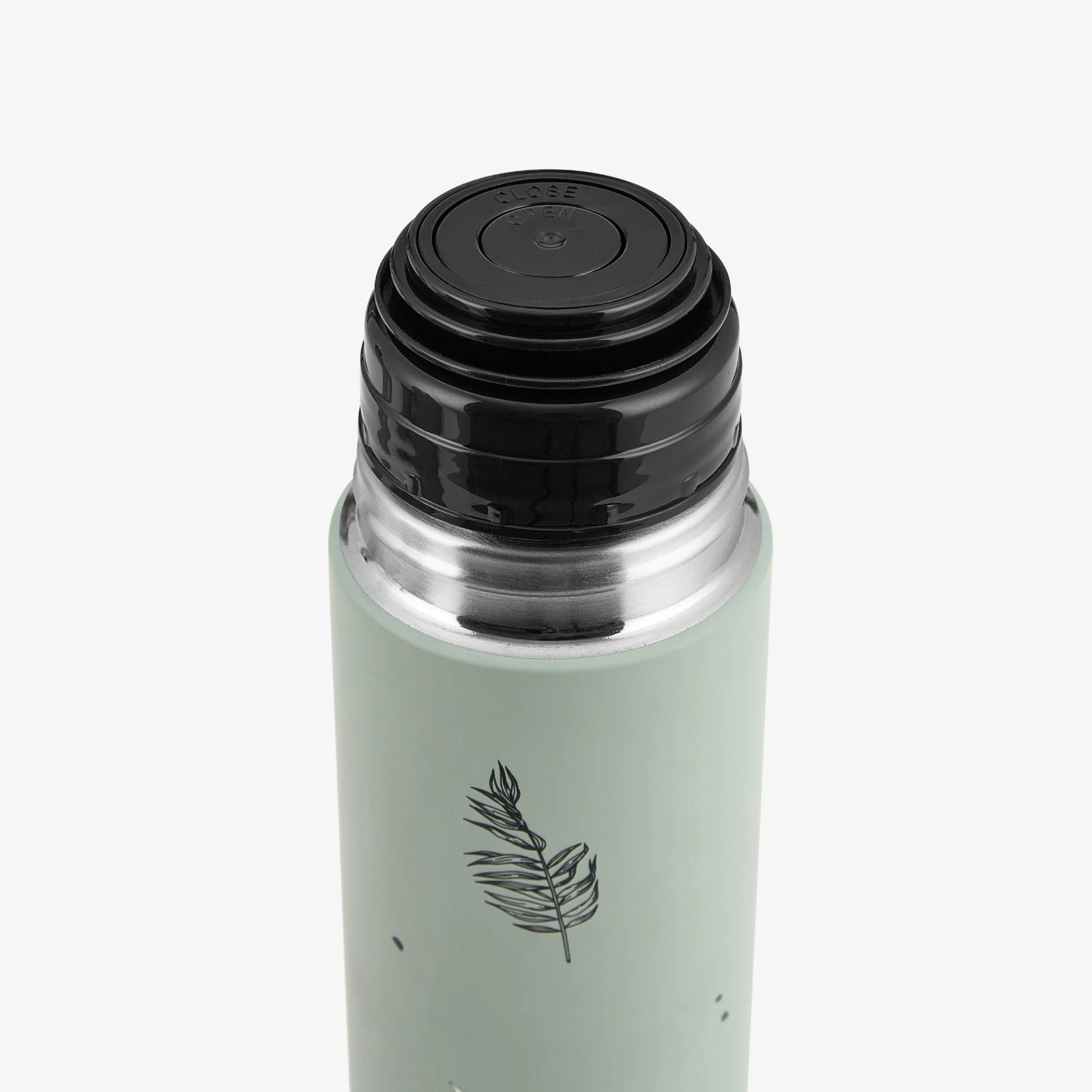 Termos din otel inoxidabil KikkaBoo Flora Sage, 500 ml foto