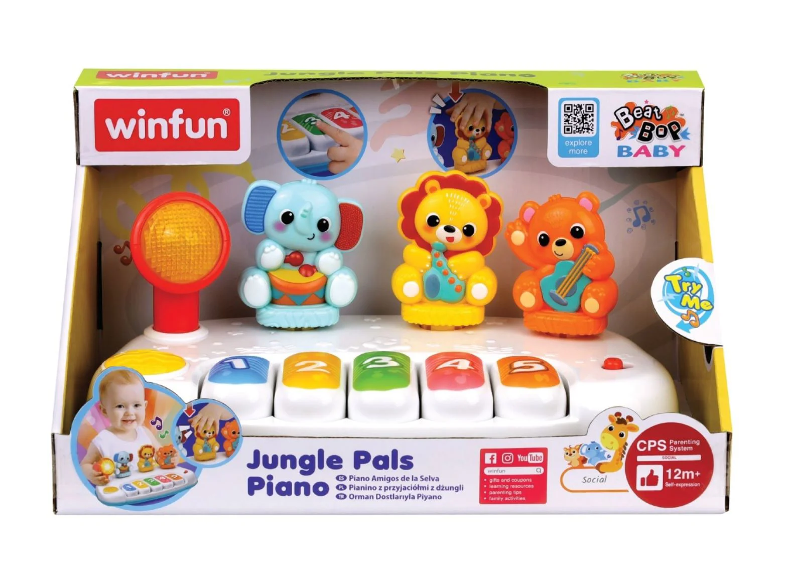 Jucarie pentru copii Winfun Pian Prietenii din jungla foto