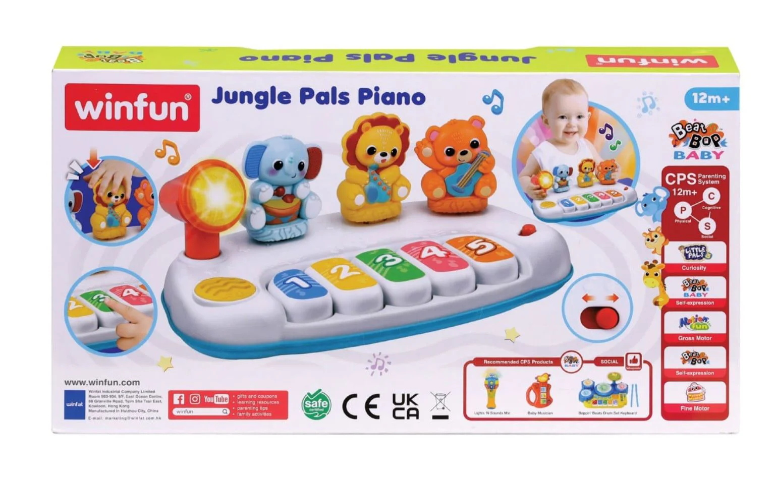 Jucarie pentru copii Winfun Pian Prietenii din jungla foto