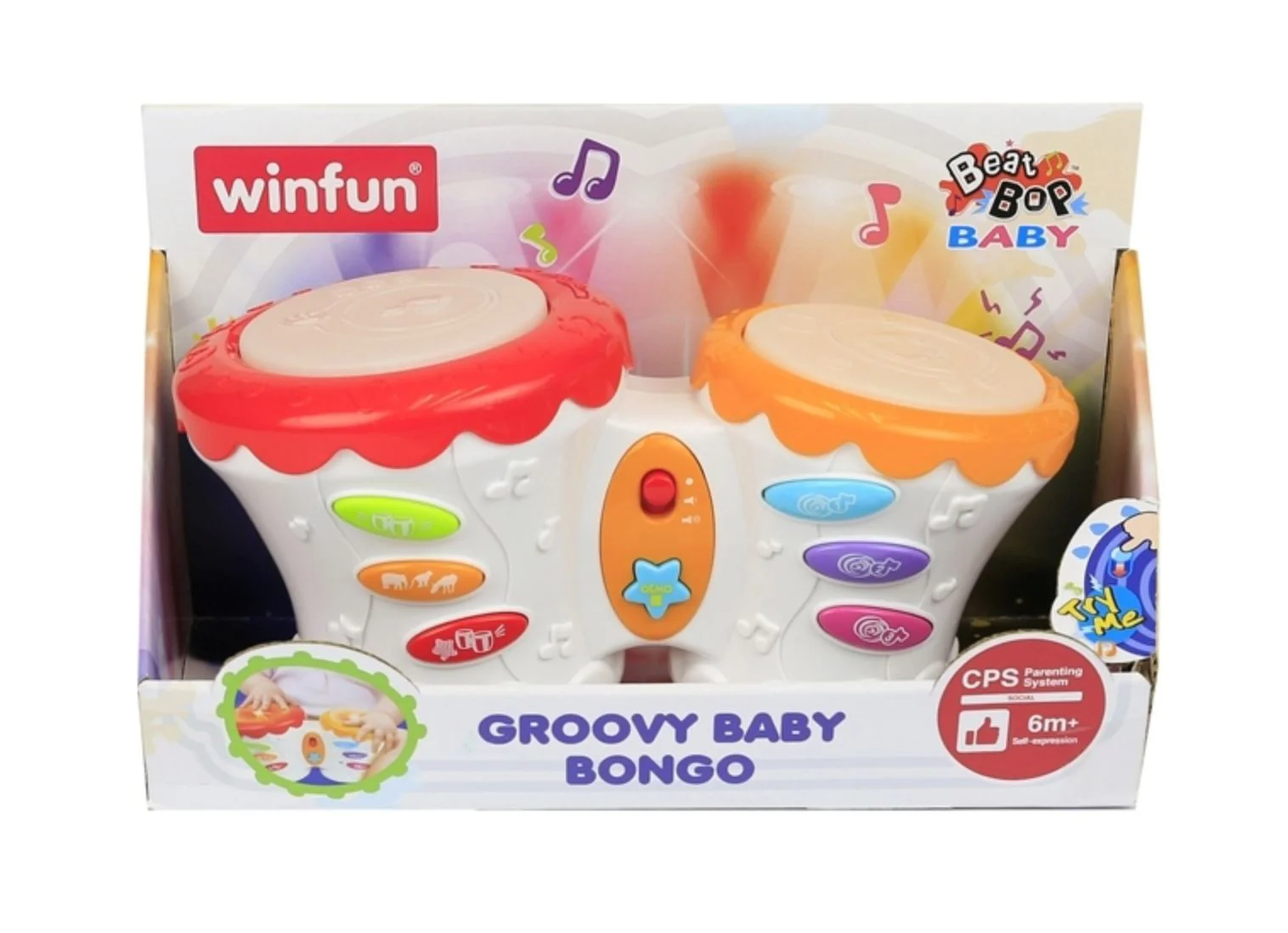 Музыкальная игрушка Winfun Бонго барабаны foto