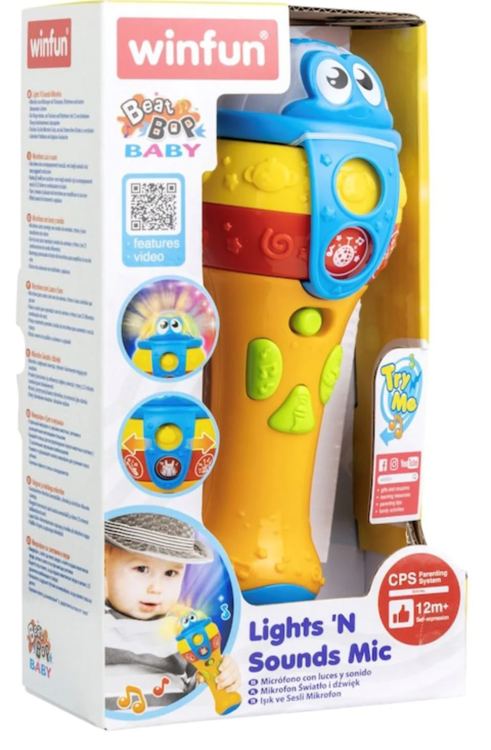 Музыкальная игрушка Winfun для малышей Микрофон со звуками и светом foto