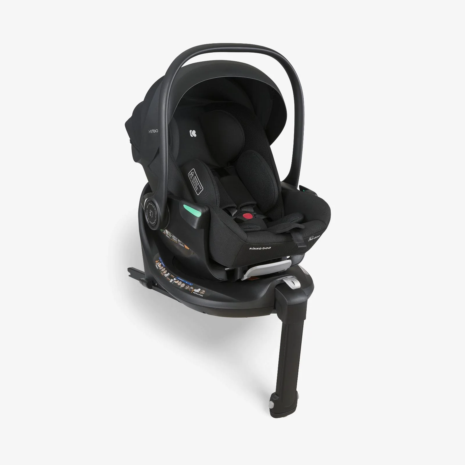 Автолюлька KikkaBoo i-Xtend i-SIZE Black, 40-87 см foto