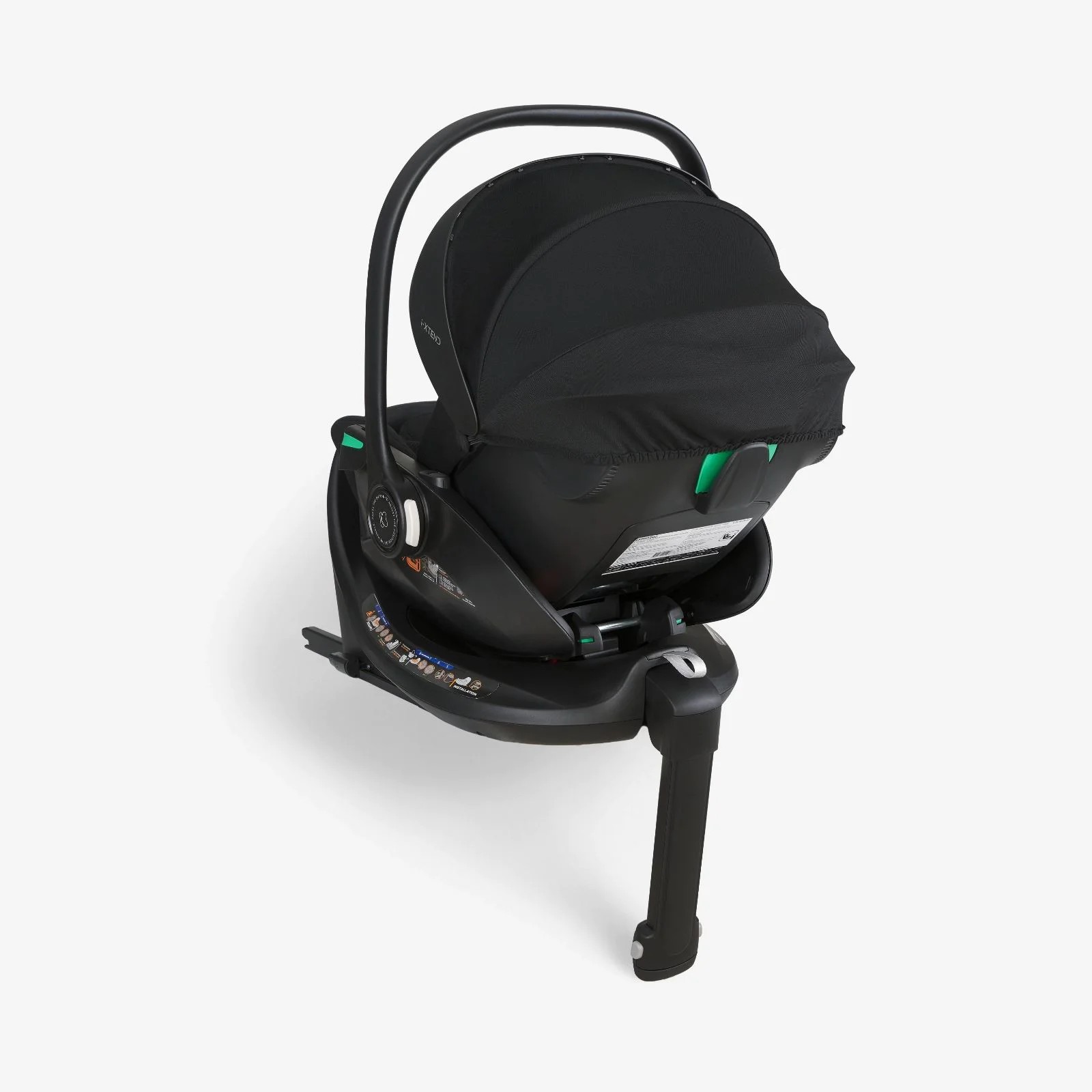Автолюлька KikkaBoo i-Xtend i-SIZE Black, 40-87 см foto