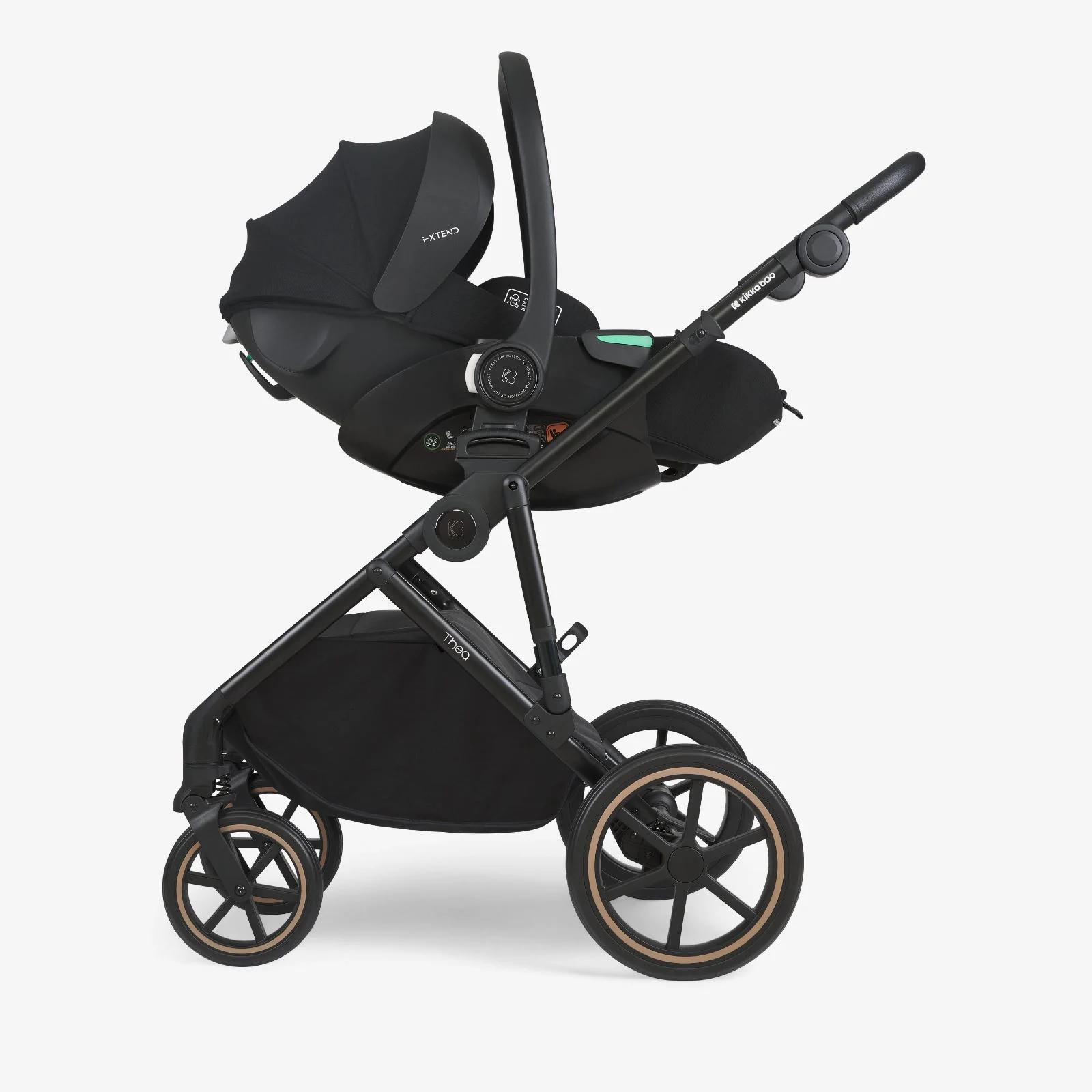 Автолюлька KikkaBoo i-Xtend i-SIZE Black, 40-87 см foto
