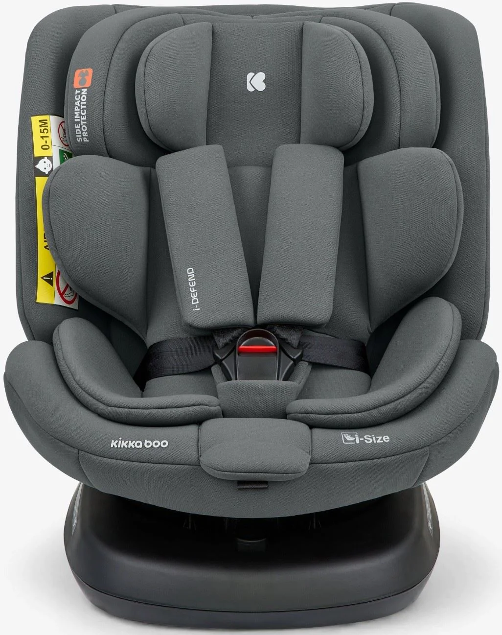 Автокресло KikkaBoo i-Defend i-Size Grey, 40-150 см foto