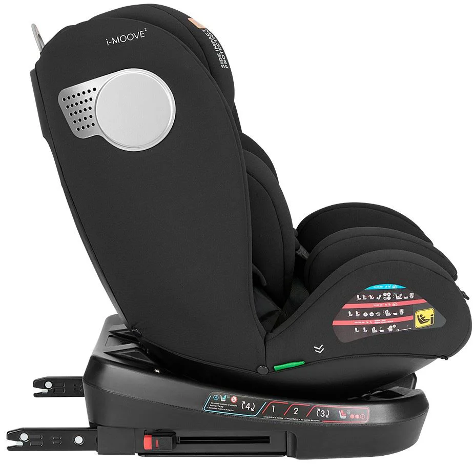 Scaun auto KikkaBoo i-Moove 2 i-Size Black, 40-150 cm foto