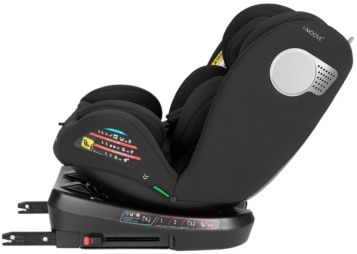 Scaun auto KikkaBoo i-Moove 2 i-Size Black, 40-150 cm foto