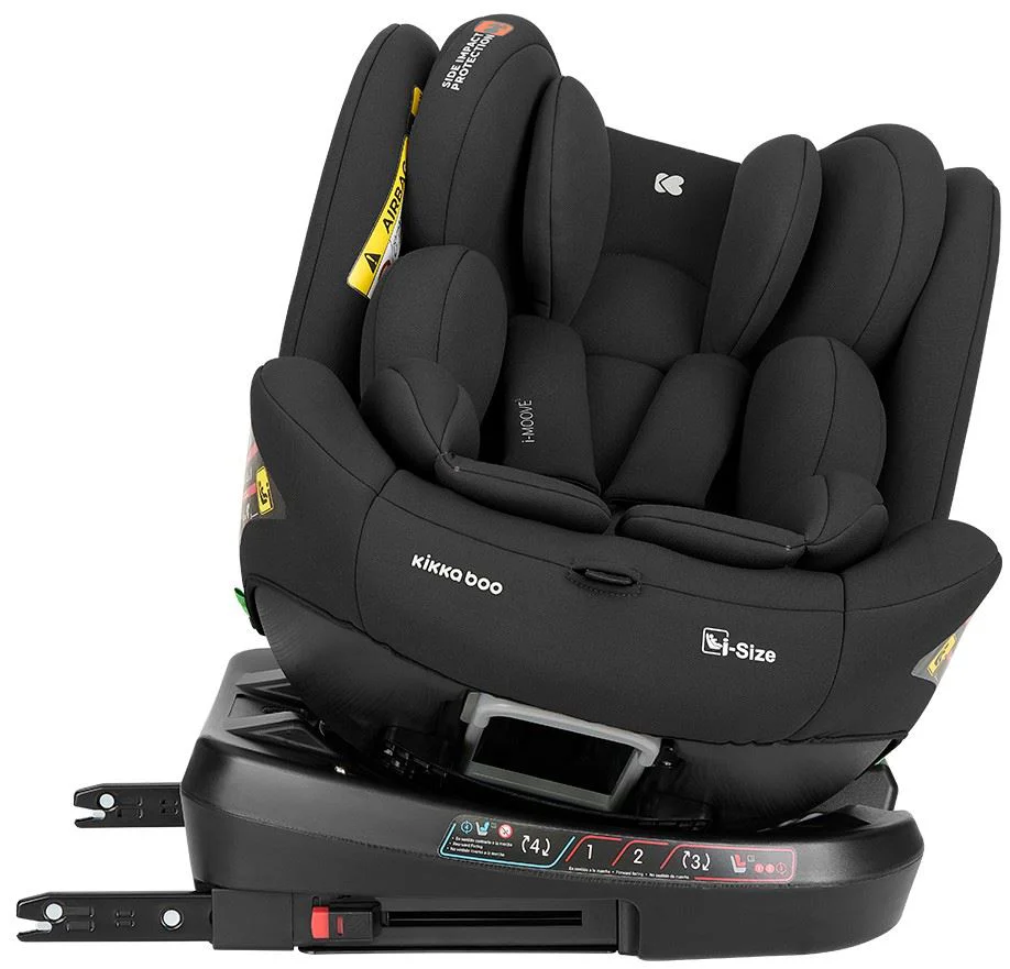 Scaun auto KikkaBoo i-Moove 2 i-Size Black, 40-150 cm foto