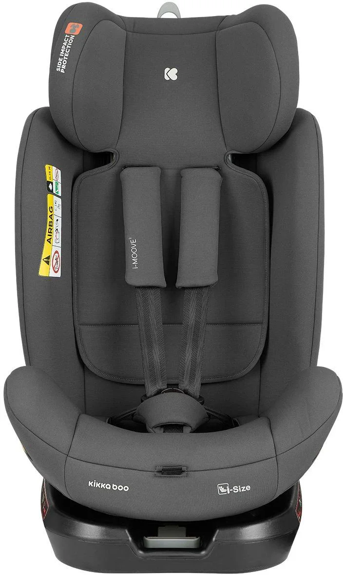 Автокресло KikkaBoo i-Moove 2 i-Size Dark Grey, 40-150 см foto