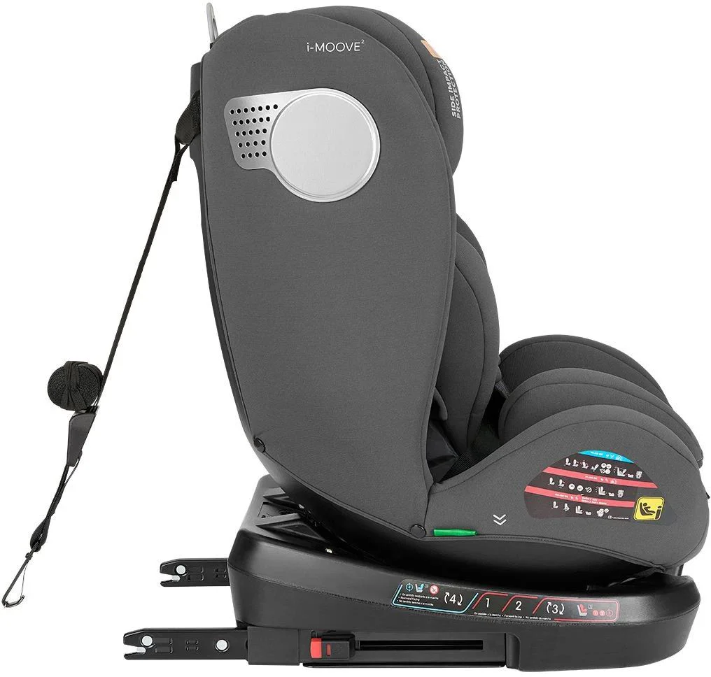 Автокресло KikkaBoo i-Moove 2 i-Size Dark Grey, 40-150 см foto