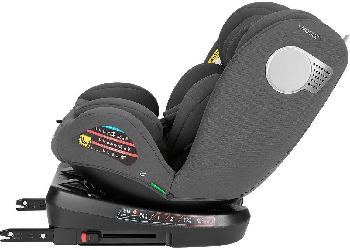 Автокресло KikkaBoo i-Moove 2 i-Size Dark Grey, 40-150 см foto