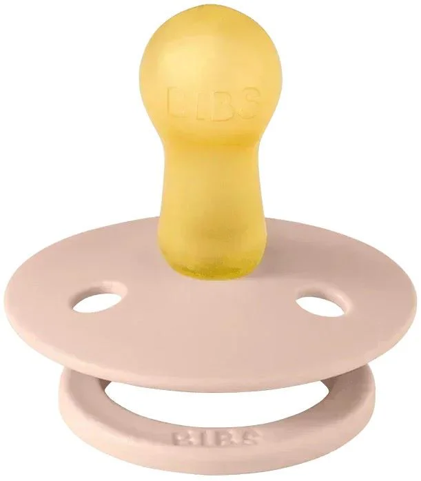 Set 2 suzete rotunde din latex BIBS Studio Colour Dark Oak/Blush (0-6 luni) foto