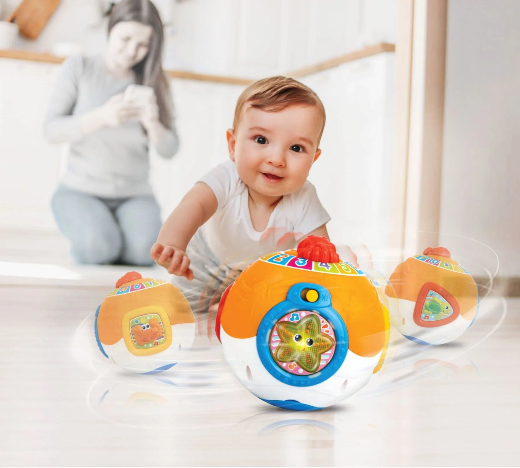 Интерактивная игрушка Winfun Океанский мяч со звуками и светом foto