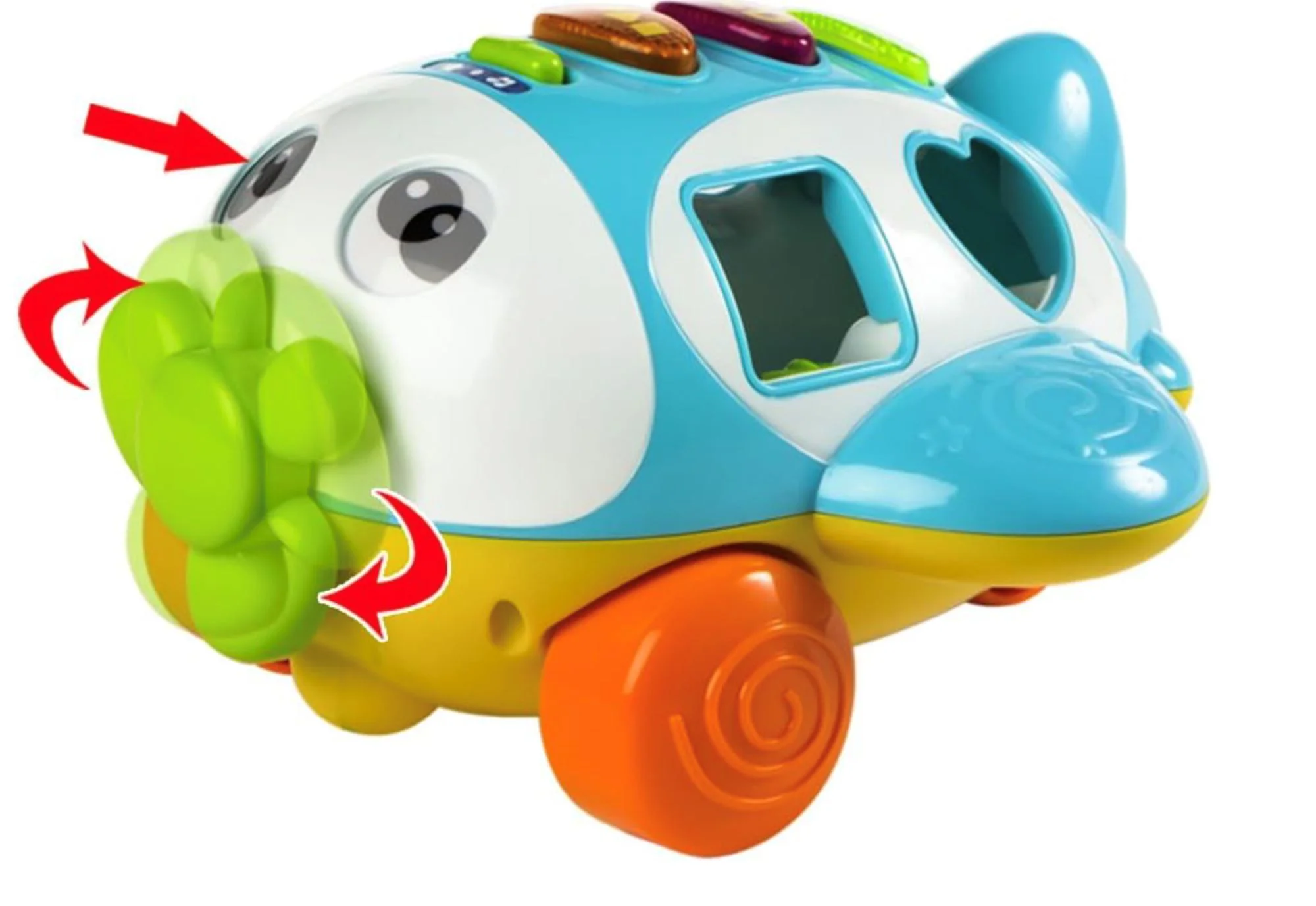 Jucarie pentru copii Winfun Avion-Sorter, engleza foto