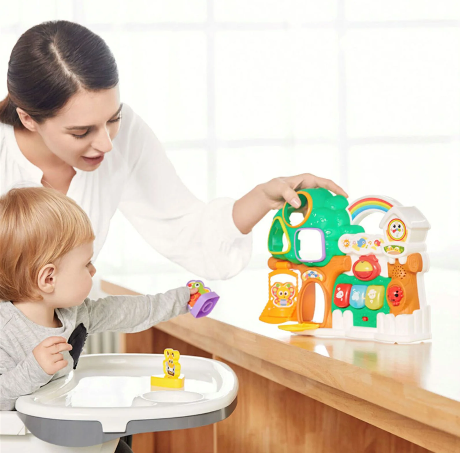 Игрушка Сортер Winfun Домик в дереве foto