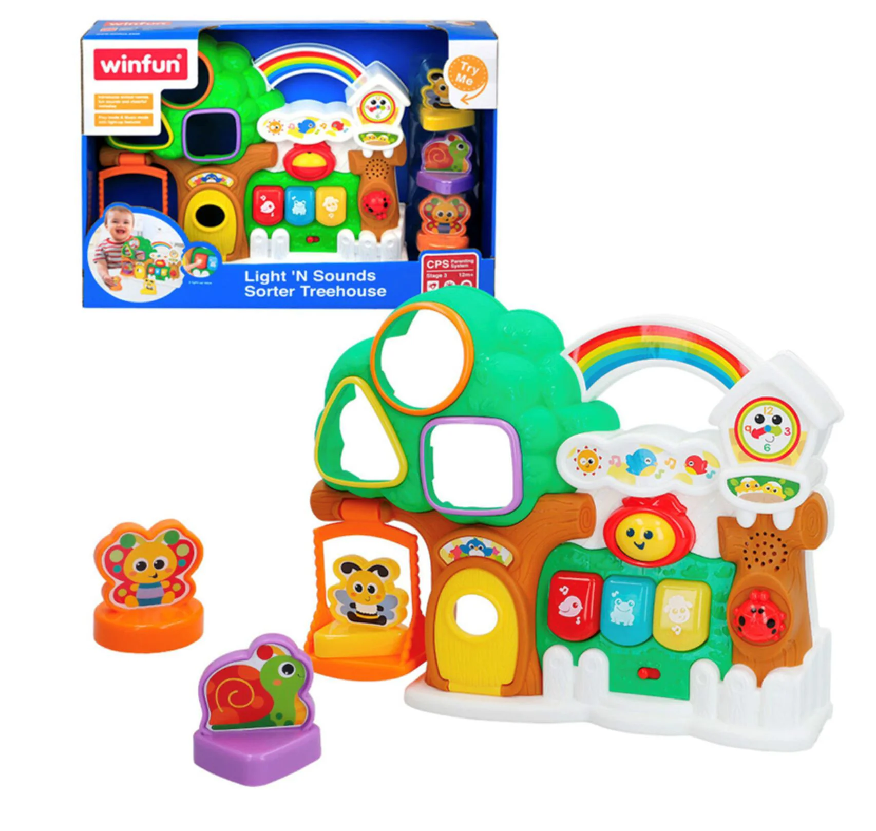 Игрушка Сортер Winfun Домик в дереве foto