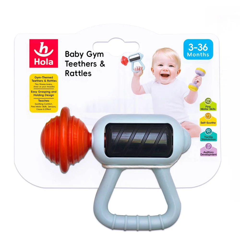Погремушка Hola Toys Массажный пистолет Baby Gym foto