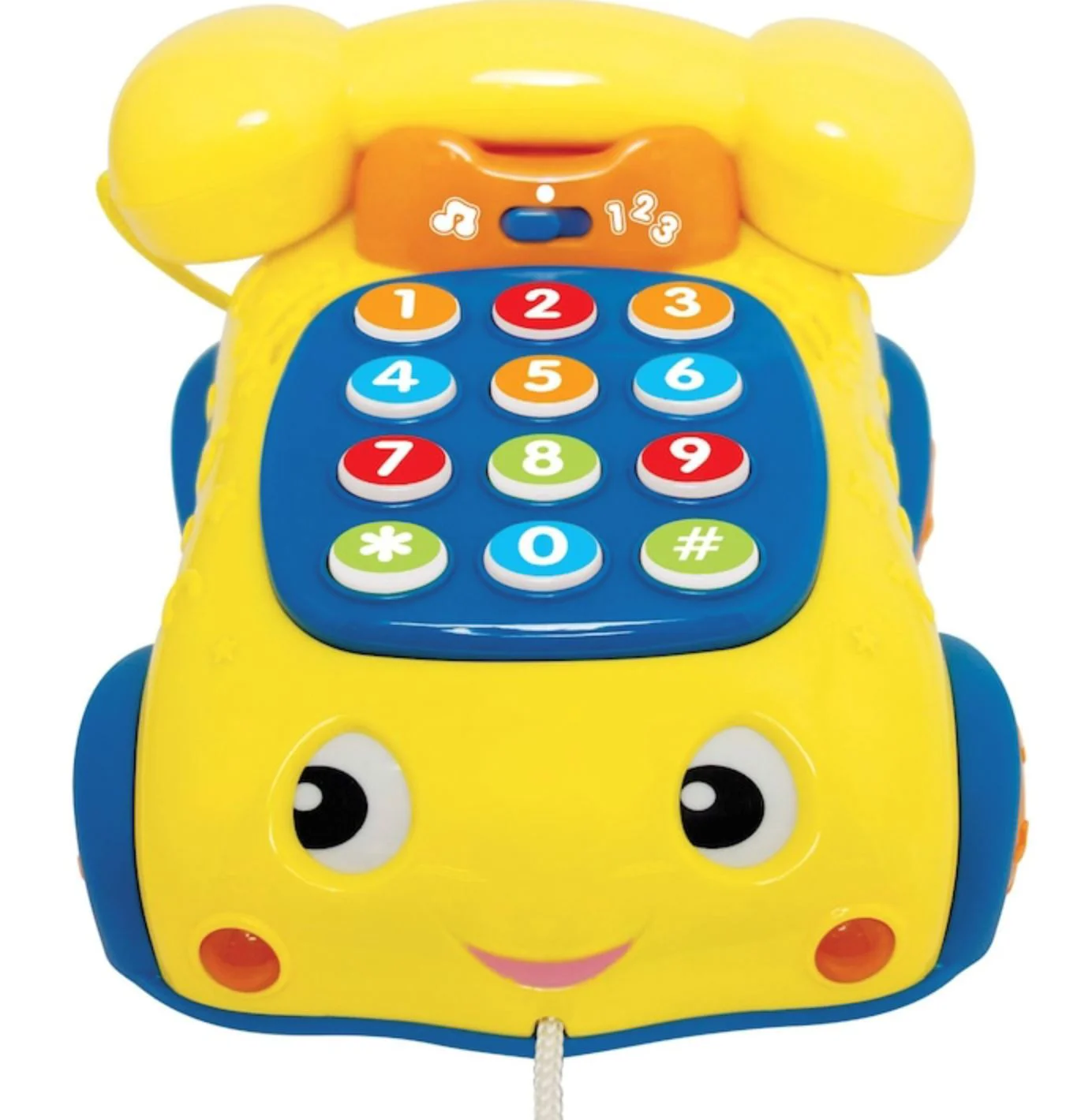 Игрушка для детей Winfun Телефон с колесами, шнурком для тяги foto