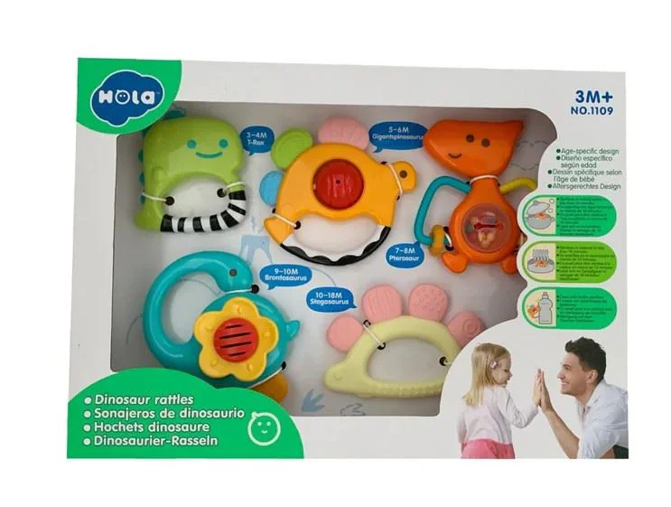 Набор погремушек Hola Toys Динозавры, 5 шт. foto