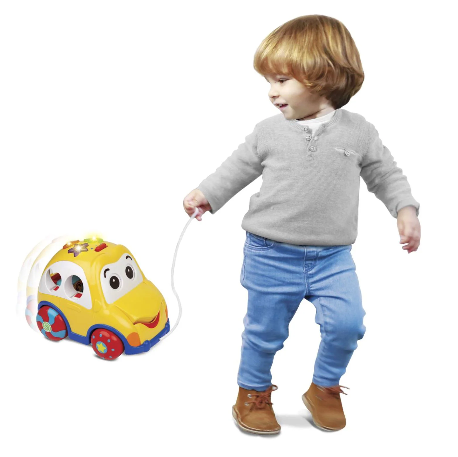 Jucarie pentru copii Winfun Masina-Sorter cu sunete si lumini, engleza foto