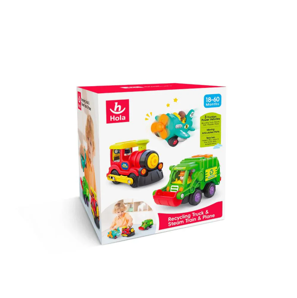 Набор транспортных средств Hola Toys, 3 шт. foto